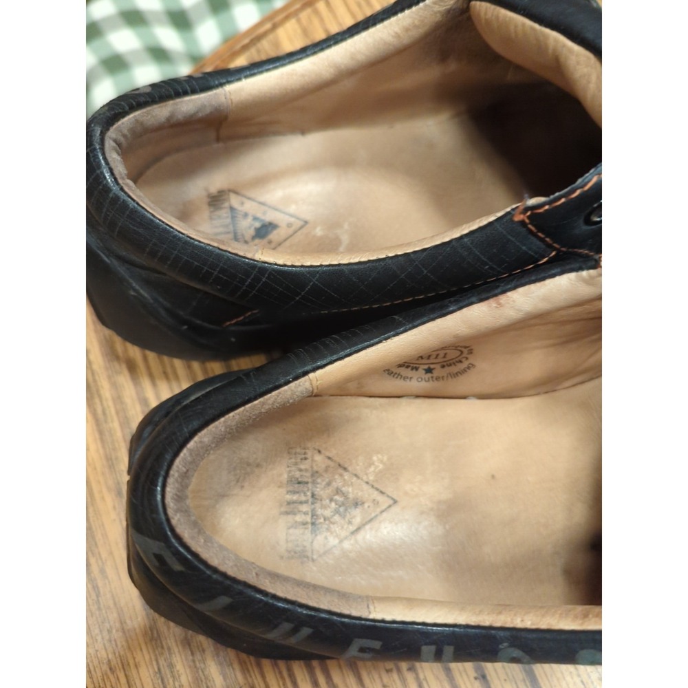 Vintage John Fluevog Men's Black Square Toe Leather Shoe Size 11 **NEEDS LACES*" - Picture 8 of 9